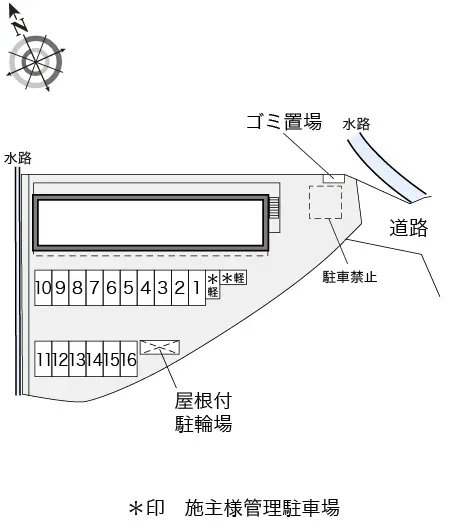 ★手数料０円★北九州市小倉南区上葛原１丁目　月極駐車場（LP）